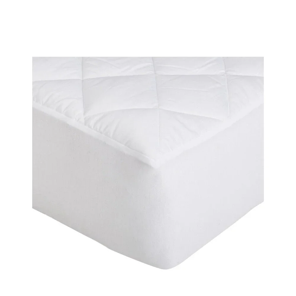 Amazon Basics Hypoallergenic Quilted Mattress Topper Pad - Full Size White